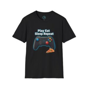Play Eat Sleep Repeat - Unisex Softstyle T-Shirt